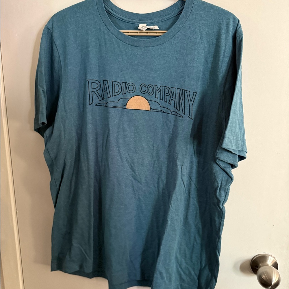 Radio Company Teal Graphic Band Tee